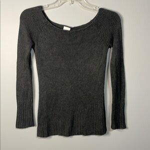 A/X Armani Exchange Charcoal Grey Women's Knit Sweater Size XS